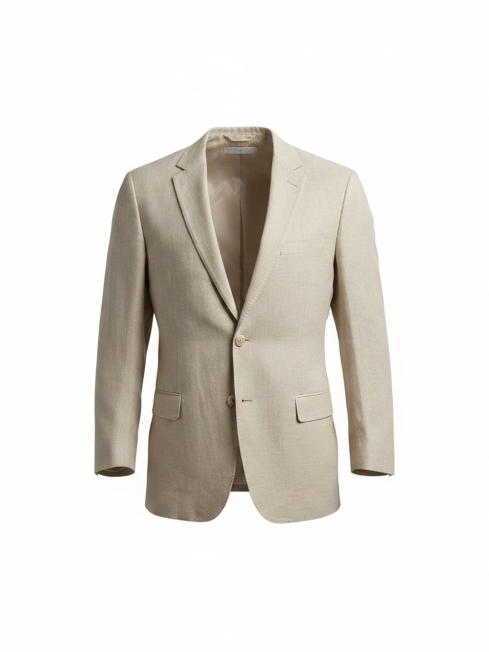 Tasso Elba Men's Light Cream Two-Button 100% linen Sport Coat